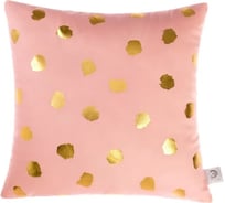 Декоративная подушка Этель Горошек розовый, 40х40 см, велюр, 100% полиэстер 4580000