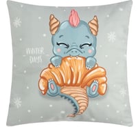 Чехол на подушку Этель Winter days 40х40 см, 100% полиэстер, велюр 9402680