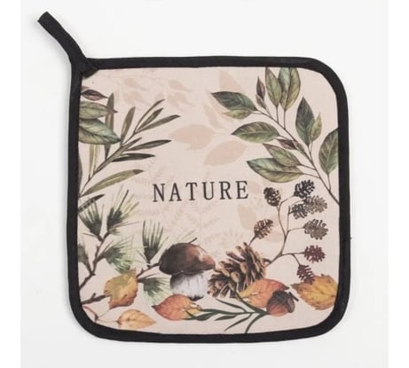 Прихватка Этель Nature forest 19x19 саржа, 100% хлопок ватин 250 г/м2 7011763