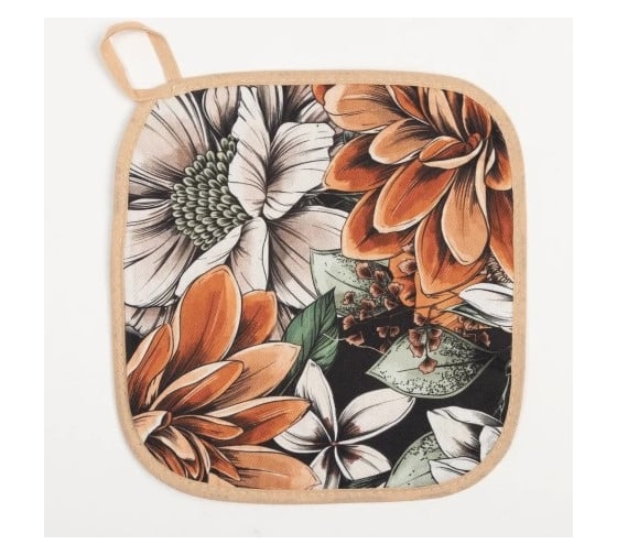 Прихватка Этель Meadow flower 19x19 см, 100% хлопок саржа 190 г/м2 7560471 1