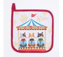 Прихватка Этель Щелкунчик 19x19 см, 100% хлопок ватин 250 г/м2 9618486