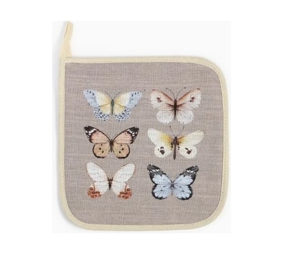 Прихватка Этель Butterflies 19x19 см, 100% хлопок 250 г/м2 9525921 1