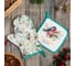 Кухонный набор Этель Сhristmas greetings варежка-прихватка 20x27 см, прихватка 19x19 см, 100% хлопок 6861931 6