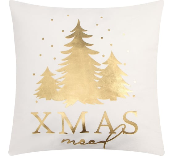 Чехол на подушку Этель Xmas 40x40 см, 100% полиэстер, велюр 9485442