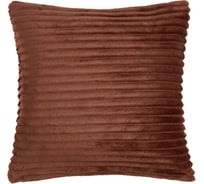 Чехол на подушку Этель коричневый, 40x40 см, велсофт, 100% полиэстер 7907776