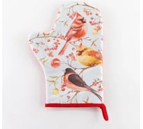 Варежка-прихватка Этель Winter birds 20x28 см, саржа, 100% хлопок ватин 250 г/м2 5077882