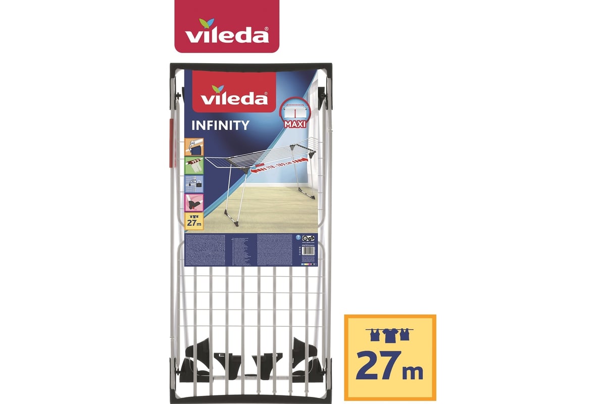 Напольная сушилка для белья VILEDA Infinity 27 м 157231 - выгодная цена .