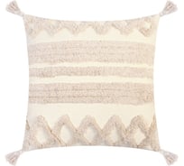 Декоративная наволочка Этель бохо, 45х45 см, молочный, 100% хлопок 9691608