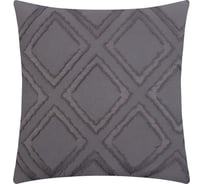 Декоративная наволочка Этель ромб, 42х42 см, серый 9667766