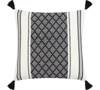 Декоративная наволочка Этель сканди, 45х45 см, черный, 100% п/э 9656463