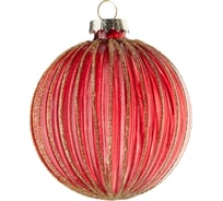 Подвеска на елку Todi Шар микс 3, стекло, 8см, красный 806903857503