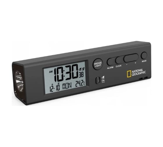 Часы Bresser National Geographic World Time с термометром и фонариком 74619