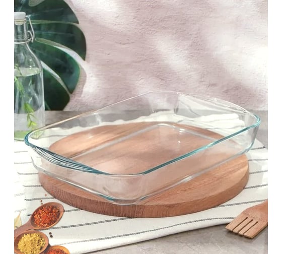 Стеклянная форма для запекания KELLI 1.5 л, 24x20 TKL-3214
