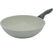 Литая сковорода VARI Классическая каменная белый, 22 см KKLW30122