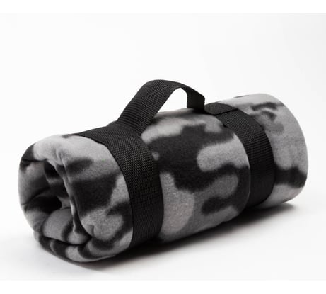 Плед Этель Серый камуфляж 130x150 см, 100% п/э, флис 160 гр/м2 7440173