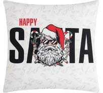 Подушка-плед Этель Happy Santa, подушка 40х40±3 см, плед 100х150 см, 100% полиэстер, 280 г/м2 9101218