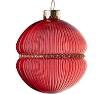 Подвеска на елку TODI стекло, размер 8 см, цвет красный 806256926447