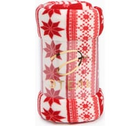 Плед Этель Новогодний узор 150х200 см, 100% п/э, корал-флис 220 гр/м2 9517586