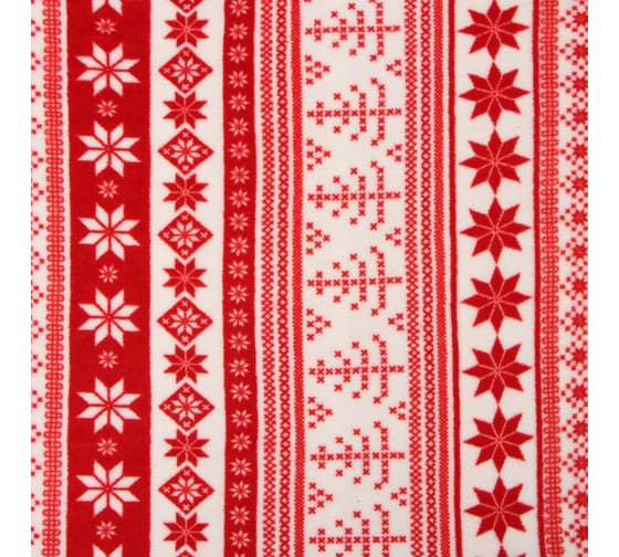 Плед Этель Новогодний узор 150х200 см, 100% п/э, корал-флис 220 гр/м2 9517586