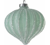 Подвеска на елку Todi Шар микс 2, стекло, размер 8см, цвет зеленый 806678050661