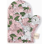 Варежка-прихватка Этель Попугай 20x28 см, 80 % хлопок, 20 % полиэстер, сатин 110 г/м2 9596575