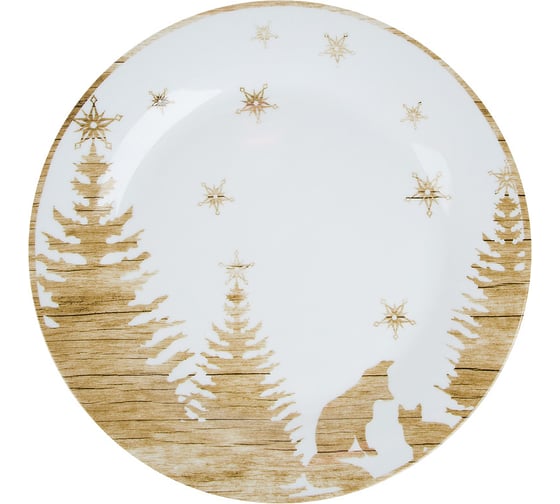 Набор столовых тарелок Nouvelle winter forest 2 шт., 19 см 0410063-Н2 1