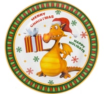 Набор десертных тарелок Nouvelle новый год 2 шт., 19 см S1040107-Н2