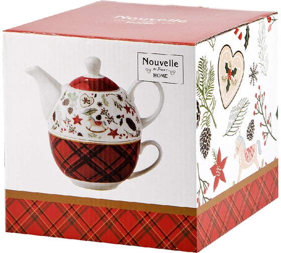 Чайный набор Nouvelle edinburgh чайник и чашка на 1 персону 1620109