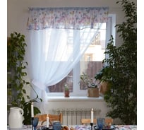 Тюль Этель Бабочки с подхватом и ламбрекеном, 250x200 см, 100% полиэстер, вуаль 4665406
