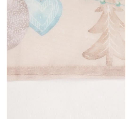 Тюль Этель Beautiful Сhristmas с подхватом и ламбрекеном, 250x200 см, 100% полиэстер, вуаль 5163056