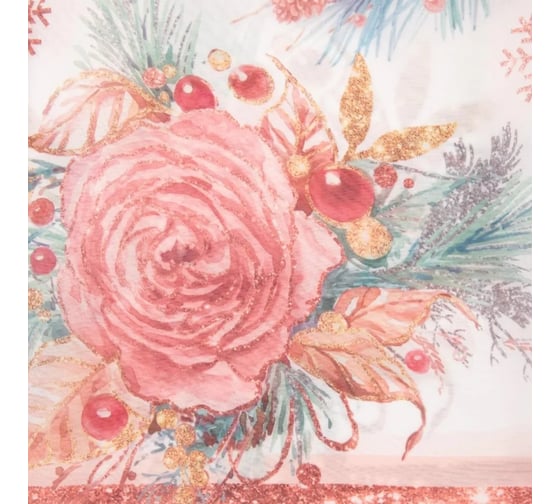 Тюль Этель Pink magic с подхватом и ламбрекеном, 250x200 см, 100% полиэстер, вуаль 5163057