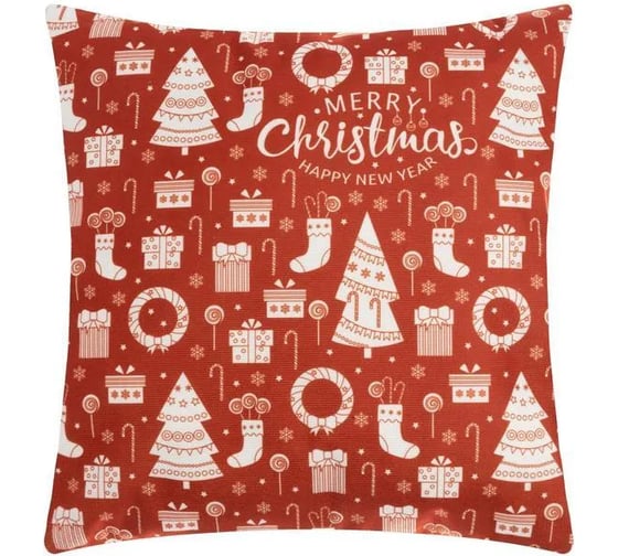 Чехол на подушку Этель Merry Christmas 40х40 см, 100% полиэстер 4966546