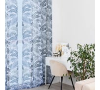 Тюль Этель Тропический остров, на шторной ленте, 145х270 см, 70 гр/м2, 100% полиэстер 7410878