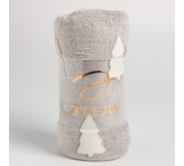 Светящийся в темноте плед Этель Елочки 200х220 см, 100% п/э, корал-флис 220 гр/м2 7880905