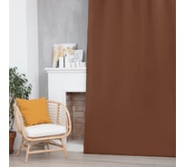 Портьерная штора Этель без держателя, 135х270, рейнбоу оливковый 2742229