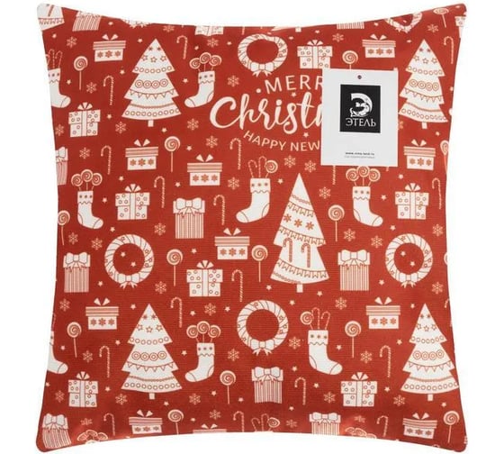 Чехол на подушку Этель Merry Christmas 40х40 см, 100% полиэстер 5751438