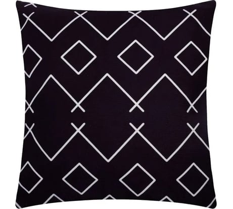 Чехол на подушку Этель Этика чёрный 40х40 см, велюр 7061211