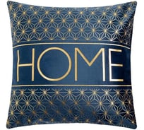 Чехол на подушку Этель Home синий, 42x42 см, велюр 6917763