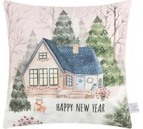 Чехол на подушку Этель New Year 40х40 см, 100% полиэстер, велюр 7499759