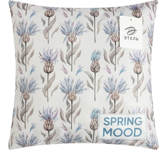 Чехол на подушку Этель Spring mood 40х40 см, велюр, 100% полиэстер 7829836