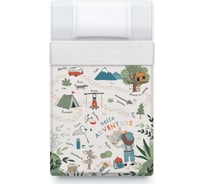 Покрывало Этель Hello, adventure, 145х210±5 см, полутороспальное, микрофибра 9718626