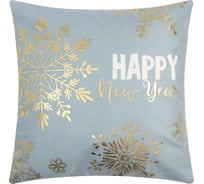 Чехол на подушку Этель Снежинки 40х40 см, 100% полиэстер, велюр 9485447