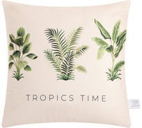 Чехол на подушку Этель Tropics time 40х40 см, 100% полиэстер, велюр 7515484