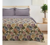 Покрывало Этель Пионы 140х200 см, гобеленовое, 300 г/м2, 30% хлопок, 70% п/э 4542645