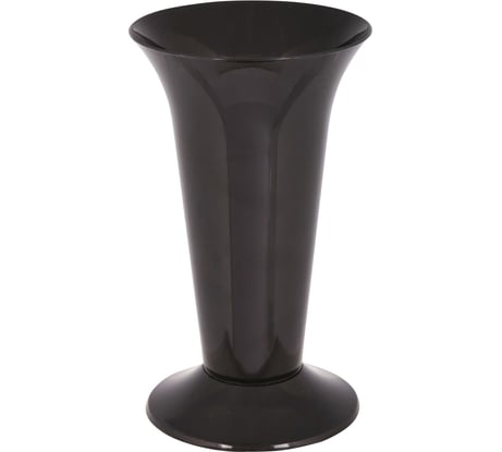 Ваза для цветов ЗПИ Альтернатива под срезку диаметр 129мм, высота 217мм черный М7552