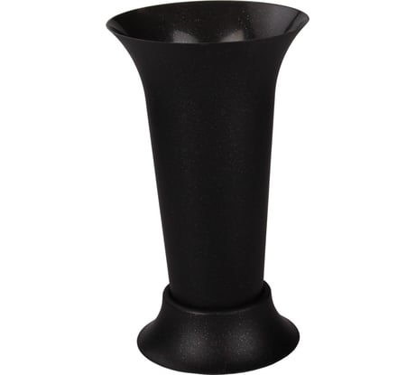 Ваза для цветов ЗПИ Альтернатива под срезку диаметр 185мм, высота 310мм черный М5144
