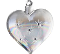 Подвеска на елку Todi Сердце стекло, цвет перламутровый 806586638530