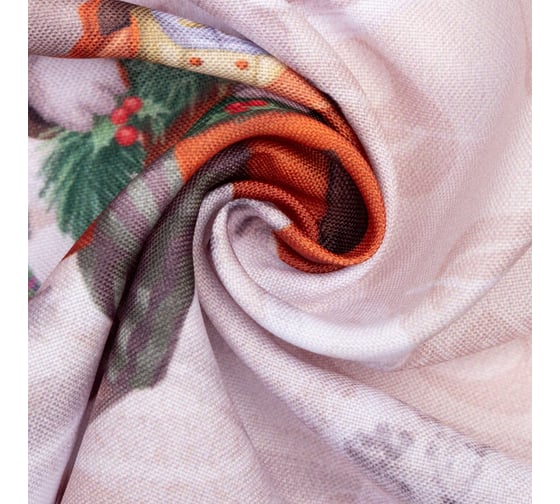 Комплект штор для кухни Этель Winter holidays с подхватами, 145x180 см, 2 шт, габардин 5163062