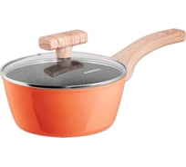 Ковш MAUNFELD MARTA из кованого алюминия, со стеклянной крышкой, 18 см, 1,6 л MSP16FA06CL