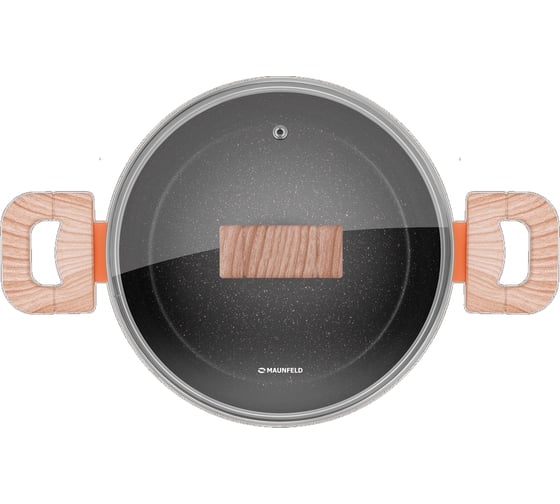 Кастрюля MAUNFELD MARTA из кованого алюминия, со стеклянной крышкой, 20 см, 2,2 л MCS22FA06CL